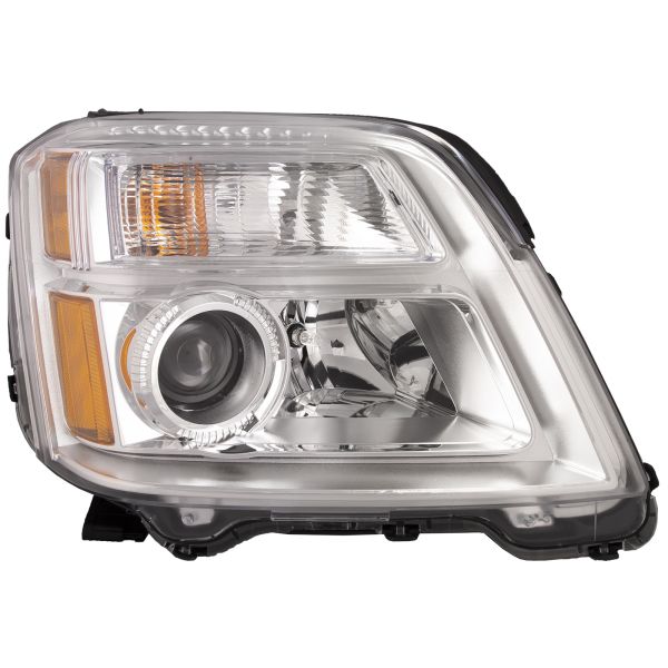 Headlight Halogen Chrome Right Passenger Assembly Fits Gmc