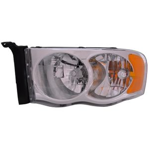 Headlight New Driver Side CAPA Certified Fits 2002-2005 Dodge Ram 1500/2500/3500 Pickup Late Design. Includes Park/Signal/Marker Lamp