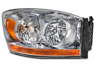 Headlight CAPA Certified Passenger Right Fits 2006 Dodge Ram 1500/2500/3500/1500 Mega Cab