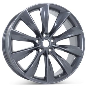 New 21" x 8.5" Front Wheel for Tesla Model S 2012-2017 Charcoal Rim 98727