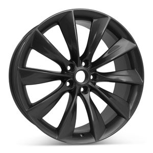 21" x 9" Rear Wheel for Tesla Model S 2012 - 2017 Charcoal Rim 97095 Open Box 