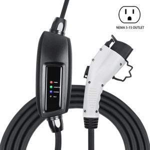 Lectron NEMA 5-15 Level 1 EV Charger - 110V 16 Amp with 21 ft Extension Cord - Compatible with J1772 Evs