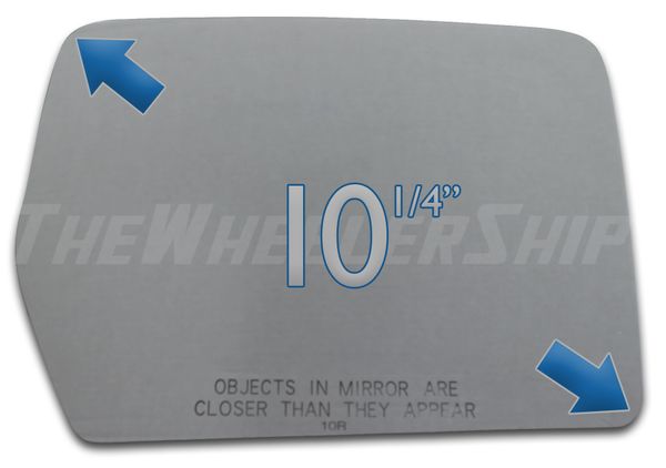 New Mirror Glass Replacements For Ford F150 2004-2011 Passenger Right Side 3310