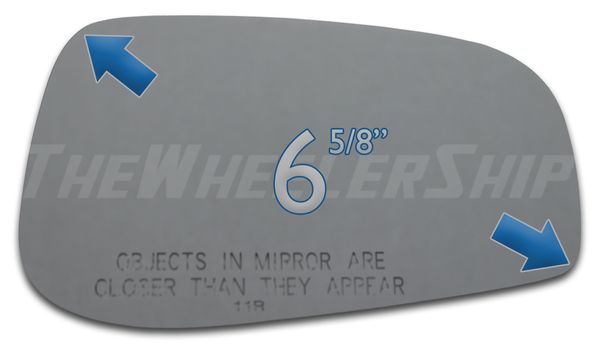 New Mirror Glass Replacements For Volvo S60 S80 2004-2006 Passenger Right Side