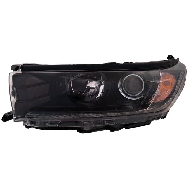 Headlight Fits 19 Toyota Highlander CAPA Certified Halogen Driver Headlamp