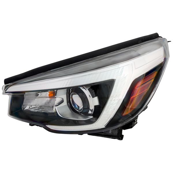 Headlight for Subaru Forester 2019-2020 CAPA Certified LED Driver Side Chrome Housing