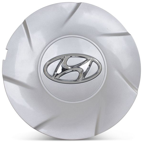 OE Genuine Hyundai Silver Center Cap W/ Chrome Logo  Hub Cap CAP7965