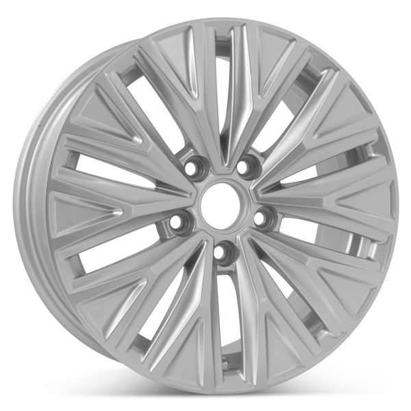  New 16” x 6.5” 10 spoke Alloy Replacement wheel For Volkswagen Jetta 2019 2020 Rim Silver 70045 