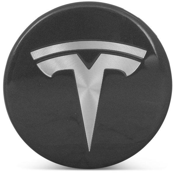 OE Genuine Tesla Center Cap W/ Tesla Logo Charcoal CAP4999