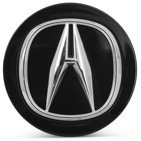 OE Genuine Acura Black Center Cap with Chrome Logo CAP9917