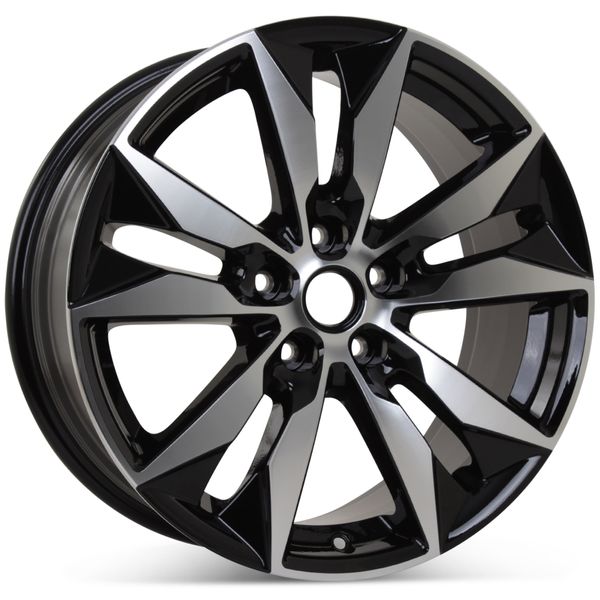 New 18" x 8.5" Wheel for Chevrolet Malibu 2016-2024 Machined W/ Black Rim 5716