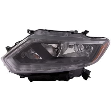 Headlight Halogen Left Driver CAPA Certified Fits 2014-2016 Nissan Rogue