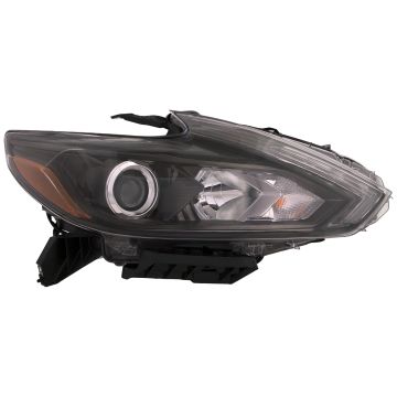 Headlight LED Type CAPA Certified Right Passenger Side Fits 2016-2018 Nissan Altima Sedan