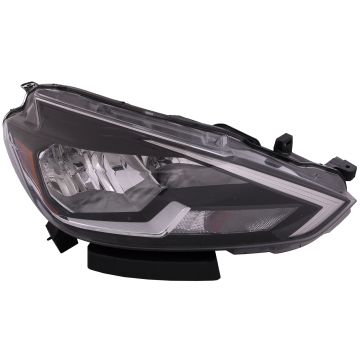 Headlight Halogen Right Passenger CAPA Certified Fits 2016-2019 Nissan Sentra FE and SV