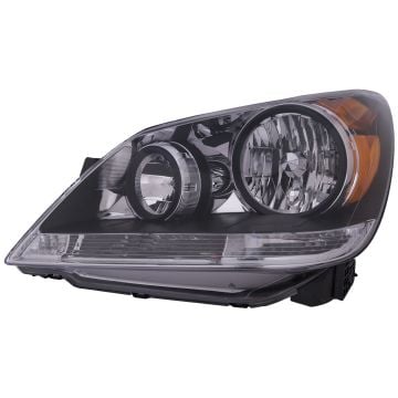 Halogen Headlight Yellow Inner Lens CAPA Certified Left Hand Driver Side Fits 2008-2010 Honda Odyssey