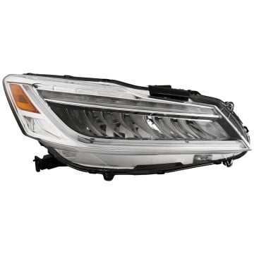 Headlight For 17 Honda Accord Hybrid CAPA Certified Passenger Side LED Headlamp