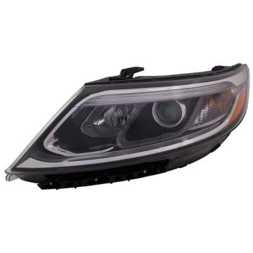 Headlight Halogen CAPA Certified Left Driver Side Fits 2014-2015 Kia Sorrento LX Model With Auto Level Control