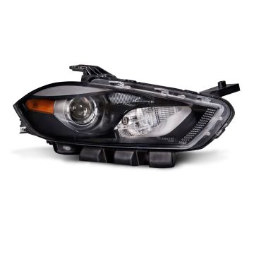 2013-2015 Dodge Dart New Passenger Side Halogen Headlight Right Headlamp Black Housing Assembly