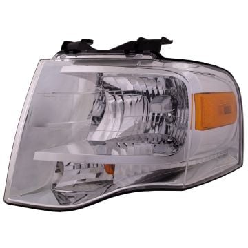 Headlamp For 07-14 Ford Expedition Left Driver Side Halogen Lamp Chrome Housing