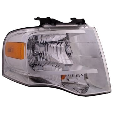 Headlamp For 07-14 Ford Expedition Right Passenger Halogen Lamp  Chrome Housing