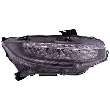 LED Headlight Fits 16-21 Honda Civic LED DRL Right Passenger Side LED Headlamp