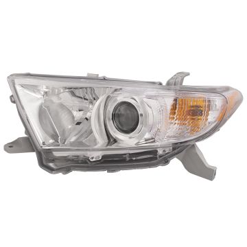 Halogen Headlight (USA BUILT) Driver Left Assembly Fits 2011-2013 Toyota Highlander