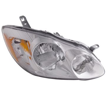 2003-2004 Toyota Corolla CE/LE Halogen Headlight Right Passenger Headlamp Assembly