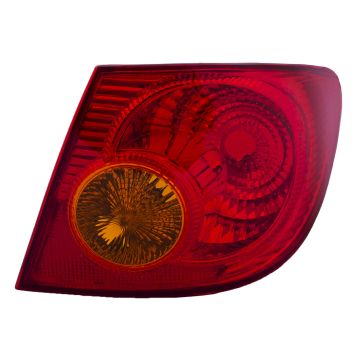 Tail Light Right Passenger Side w/ Amber Lens Assembly Fits 2003-2005 Toyota Corolla