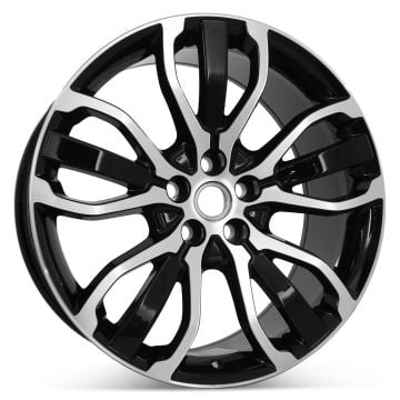 New 21" x 9.5" Replacement Wheel for Land Rover Range Rover Sport Black 2014 2015 2016 2017 2018 2019 2020 2021 2022 Rim 72254