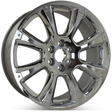 New 22" GMC Sierra Denali Yukon Suburban 2011 2012 2013 2014 Factory OEM Wheel Rim 5410 Chrome Open Box with specs in chrome