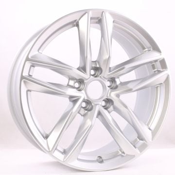 18” x 8” Audi A4 2018-2024 Factory OEM Wheel Silver Rim 59124