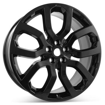 22” x 9.5” Land Rover Range Rover 2013-2022 Factory OEM Wheel Gloss Black Rim 72247