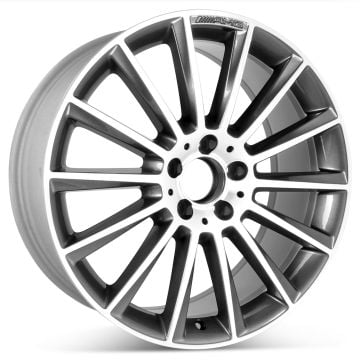 19" x 8.5" Mercedes C300 C400 2015 2016 2017 2018 2019 2020 Factory OEM Rear Wheel Charcoal Rim 85375