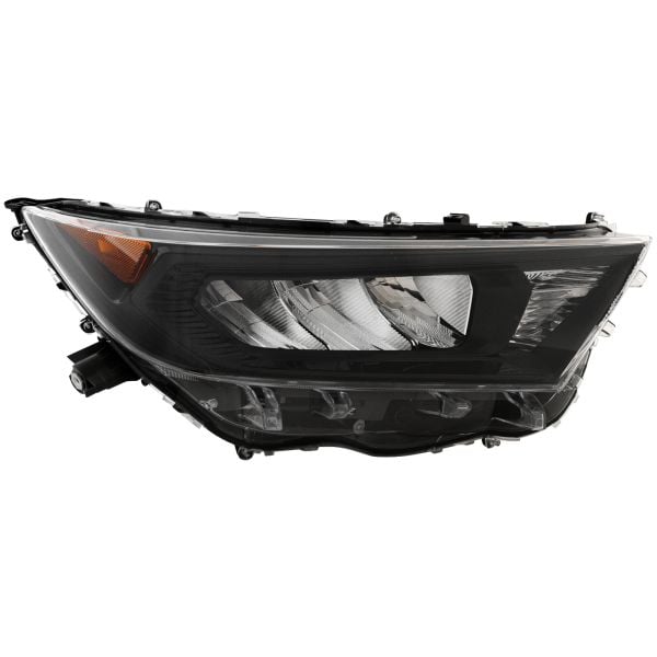 Headlight For 19-21 Toyota RAV 4 Black Housing CAPA Certified Right LED Lamp