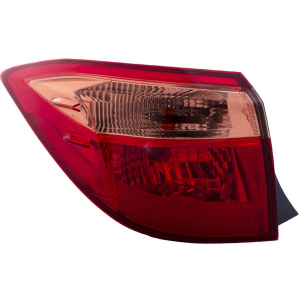 Outer Body Tail Light Left Driver Side Fits Toyota Corolla 17-19 E L LE ECO CAPA Certified