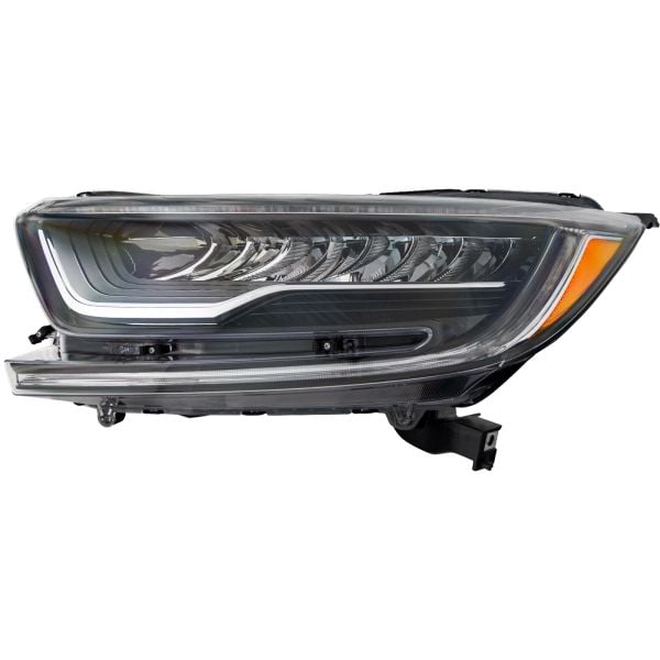 Headlight for Honda CRV 2017-2022 LX/EX/EX-L Models CAPA Certified LED Left Driver Side Black Housing