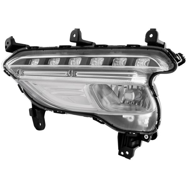 Fog Light With Around View Left Driver CAPA Certified Fits 2017-2018 Hyundai Santa FE Sport