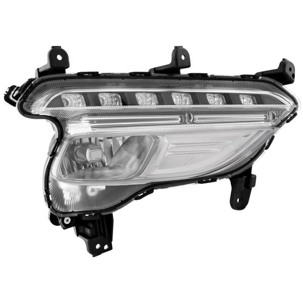 Fog Light w/Around View CAPA Certified Right Passenger Fits 2017-2018 Hyundai Santa Fe Sport