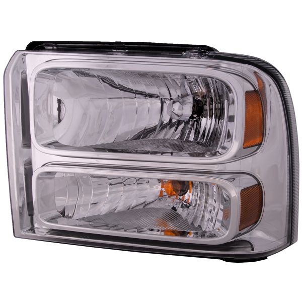 Halogen Headlight CAPA Certified Left Hand Driver Side Fits 12/7/04-07 Excursion All Models/ F-250 F-350 Super Duty All Models