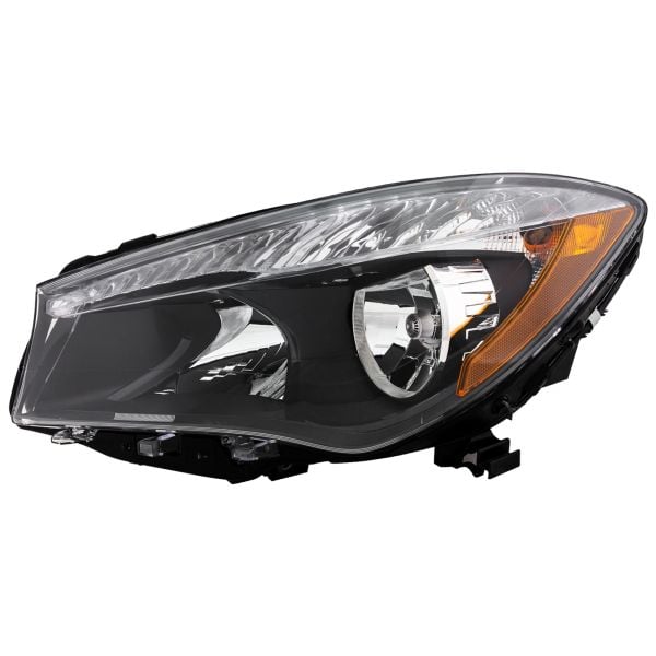 Headlight Halogen CAPA Certified Left Driver Side Fits 2014-2019 Mercedes-Benz CLA250, CLA45 AMG