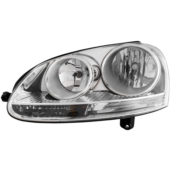 Headlight Halogen CAPA Certified Left Driver Side Fits 2005-2010 Volkswagen Jetta Sedan