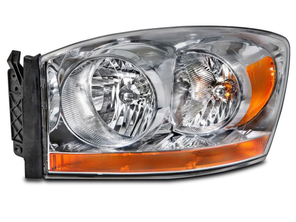 Headlight Halogen Chrome Driver Left Assembly Fits 2006 Dodge Ram 1500/2500/3500 Truck