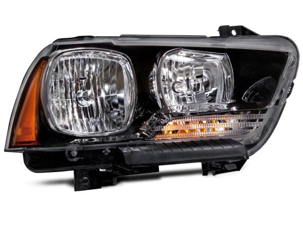 2011-2014 Dodge Charger Passenger Side Black Halogen Headlight