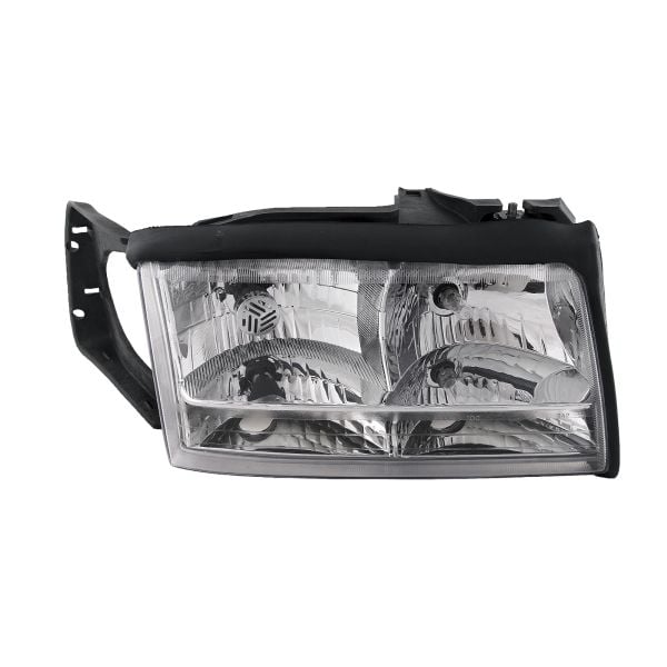 Headlight Halogen Chrome Right Passenger w/Bulb and Bracket Fits 1997-1999 Cadillac Deville