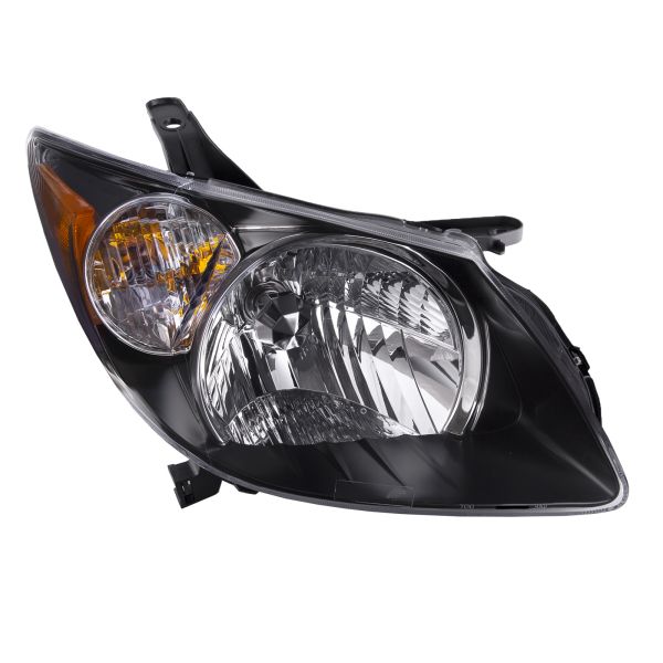 Headlight Halogen Black Housing Right Passenger Fits 2003-2004 Pontiac Vibe