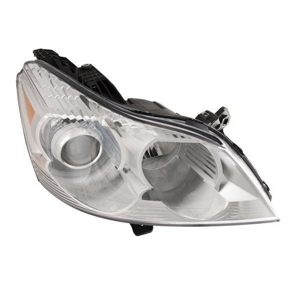 Headlight Halogen Chrome Passenger Right Assembly Fits 2009-2012 Chevrolet Traverse (LTZ). This Headlight Fits The LTZ Model ONLY.