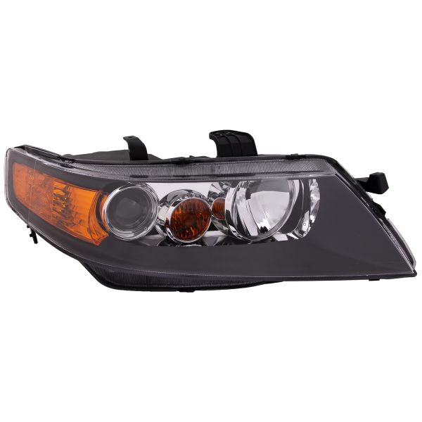 Headlight HID Black Right Passenger Fits 2006-2008 Acura TSX