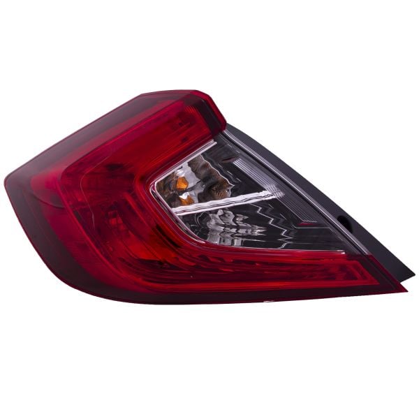 Body Mounted Tail Light Left Driver Fits 2016-2021 Honda Civic Sedan