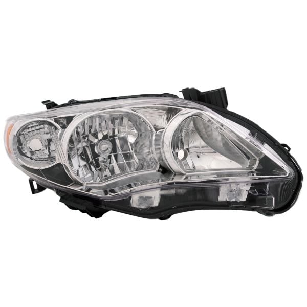 Headlight Fits 11-13 Toyota Corolla Sedan Halogen Right Passenger Halogen Headlamp