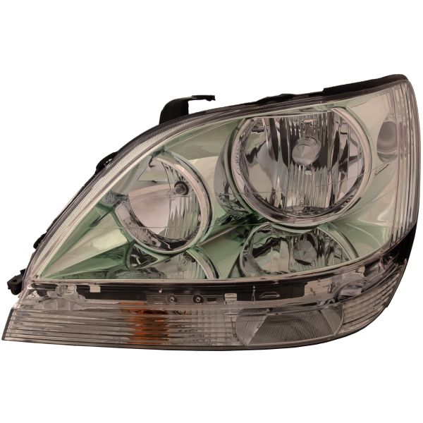 Headlight Halogen Chrome Left Driver Fits 2001-2003 Lexus RX300